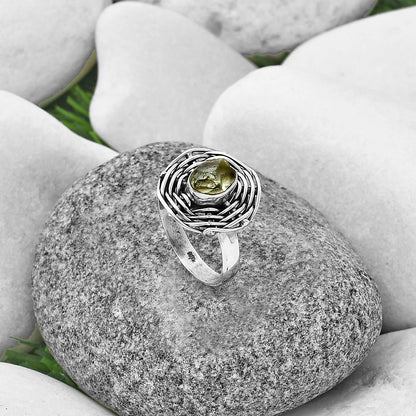 Natural Aquamarine Rough - Brazil Ring size-6.5 R-1445 SDR204990