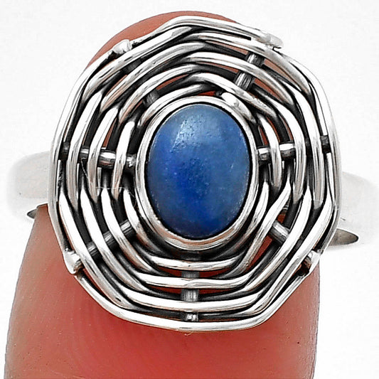 Natural Blue Quartz Ring size-8.5 R-1445 SDR204999