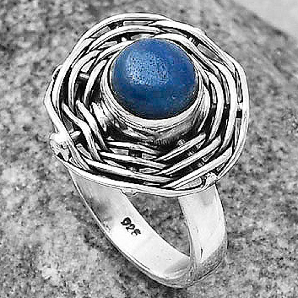 Natural Blue Quartz Ring size-6.5 R-1445 SDR205002