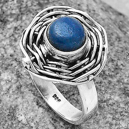 Natural Blue Quartz Ring size-6.5 R-1445 SDR205002