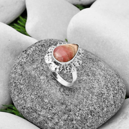 Natural Rhodochrosite Argentina Ring size-8 R-1241 SDR205778