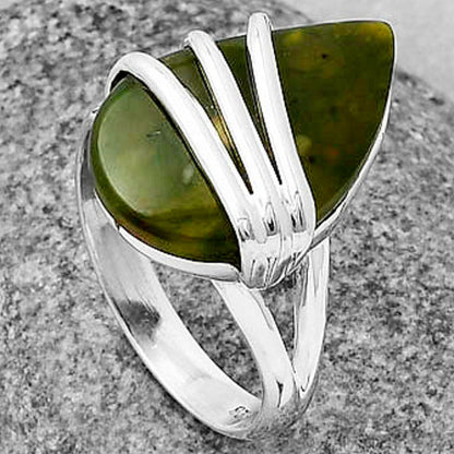 Natural Chrome Chalcedony Ring size-9.5 R-1444 SDR205836