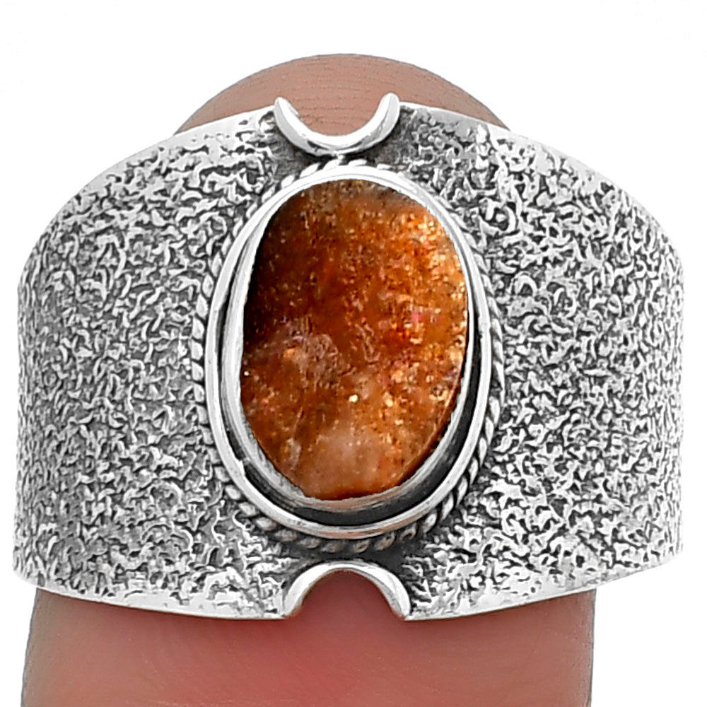 Natural Sunstone Rough Ring size-9.5 R-1436 SDR206458