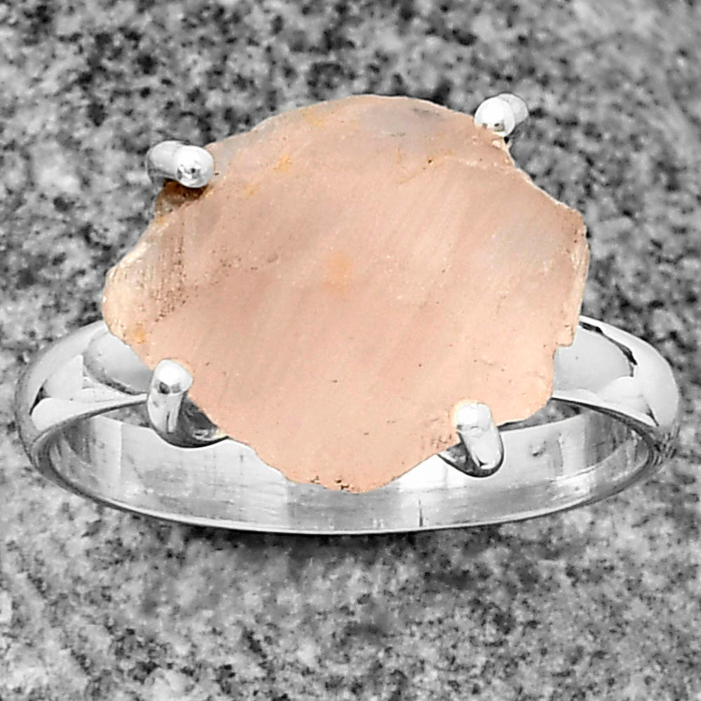 Natural Rose Quartz - Madagascar Ring size-8.5 R-1052 SDR206873