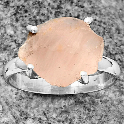 Natural Rose Quartz - Madagascar Ring size-8.5 R-1052 SDR206873
