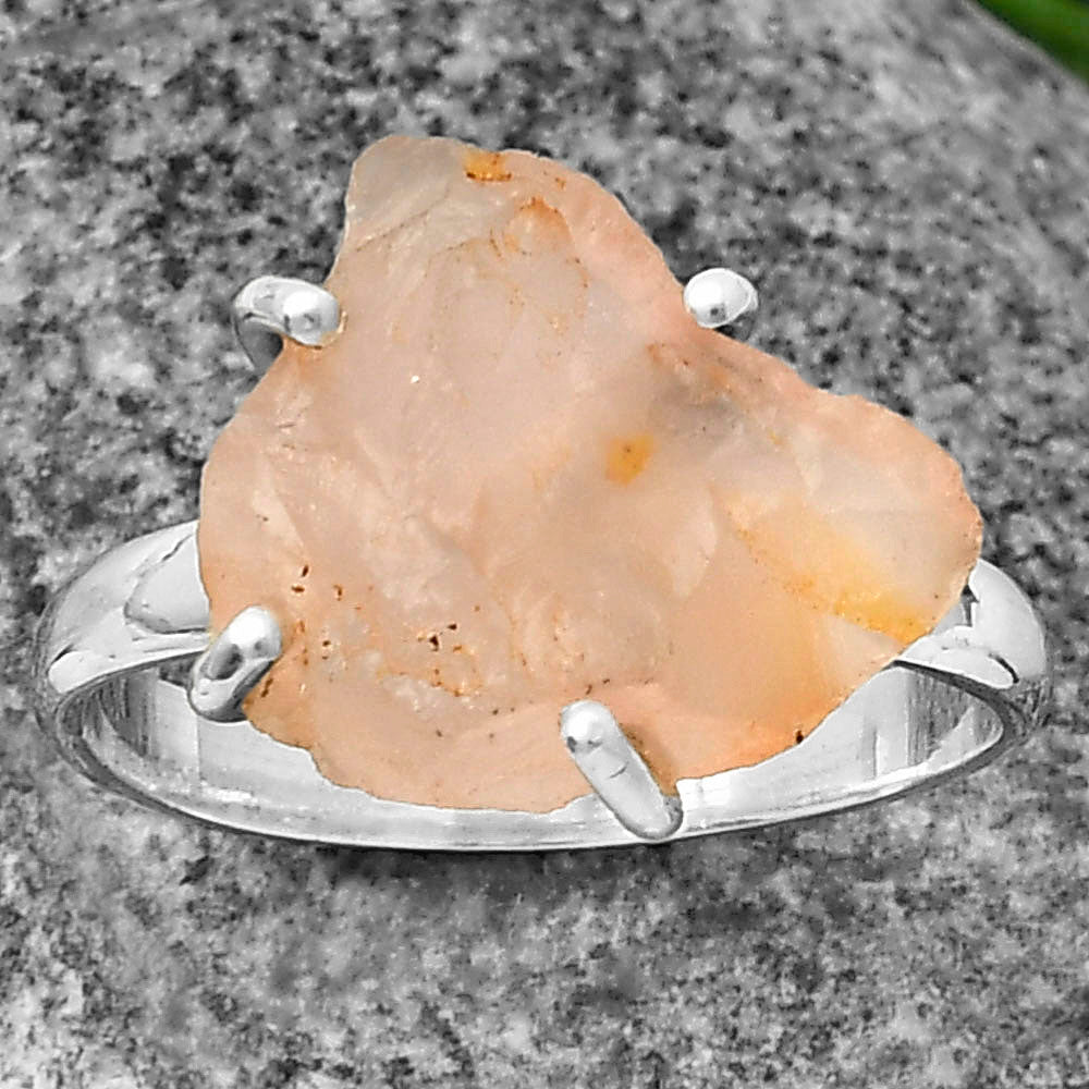 Natural Rose Quartz - Madagascar Ring size-9.5 R-1052 SDR206880