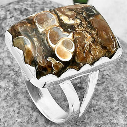 Natural Turtella Jasper - USA Ring size-8.5 R-1338 SDR207627