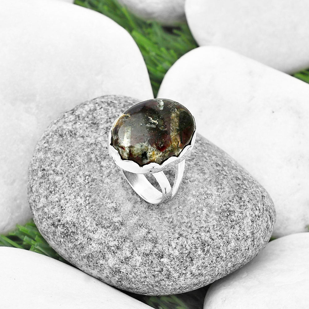 Natural Russian Eudialyte Ring size-8 R-1338 SDR207682