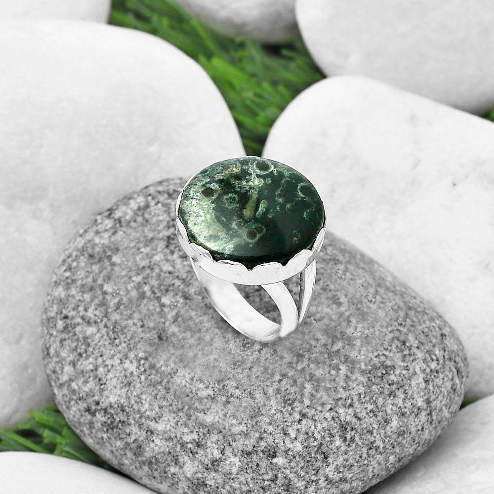 Natural Star Galaxy Jasper Ring size-8 R-1338 SDR207683