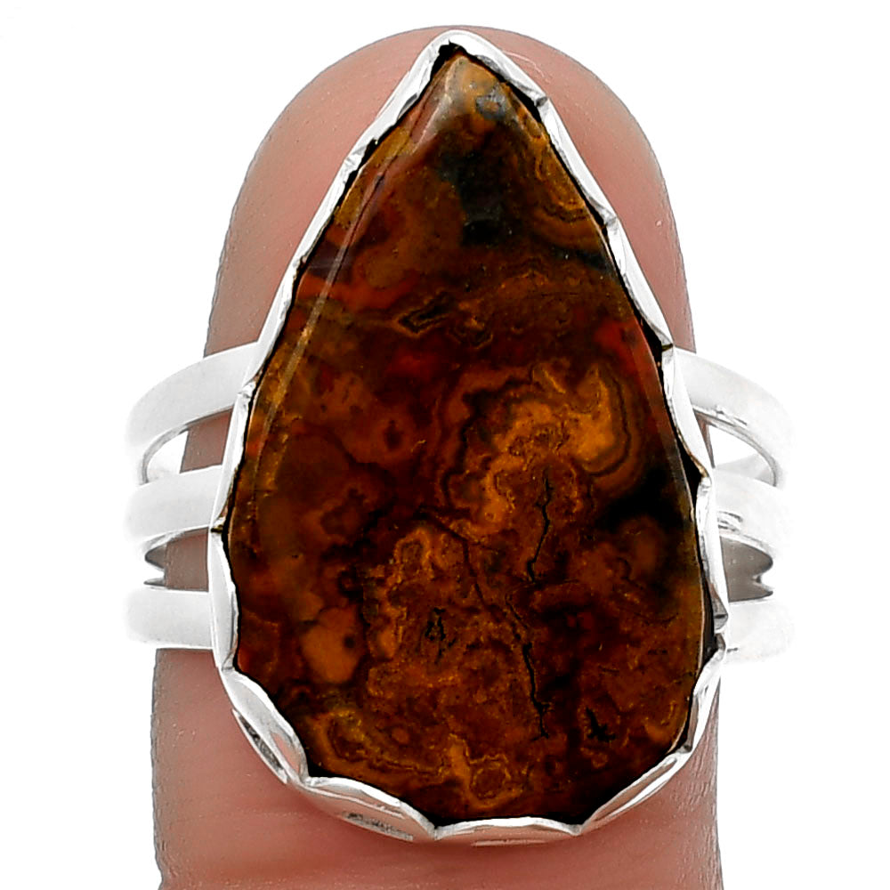 Natural Rare Cady Mountain Agate Ring size-9 R-1428 SDR207812