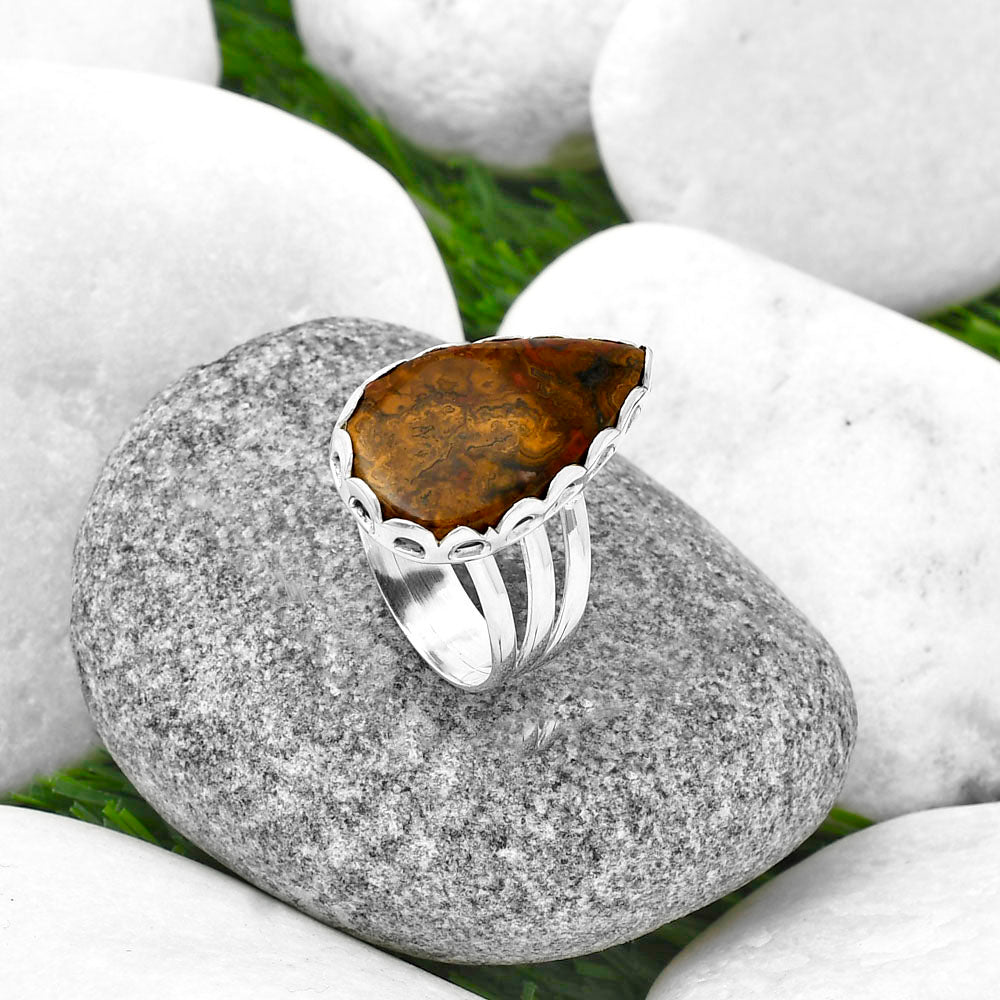 Natural Rare Cady Mountain Agate Ring size-9 R-1428 SDR207812