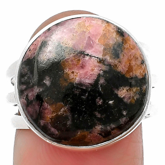 Natural Rhodonite Ring size-8 R-1003 SDR208064