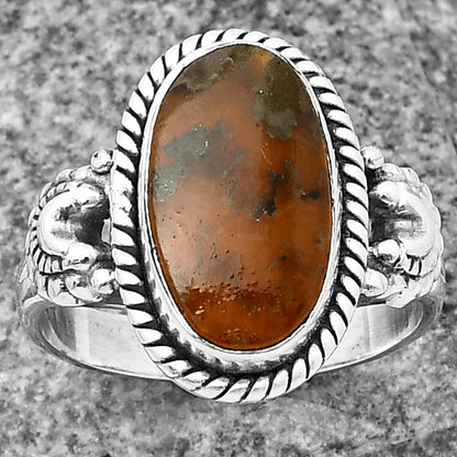 Sutured Ammonite - Madagascar Ring size-8.5 R-1403 SDR208722