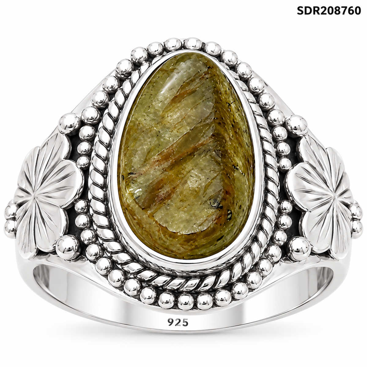 Natural Rare Kornerupine Rough Ring size-9 R-1424 SDR208760