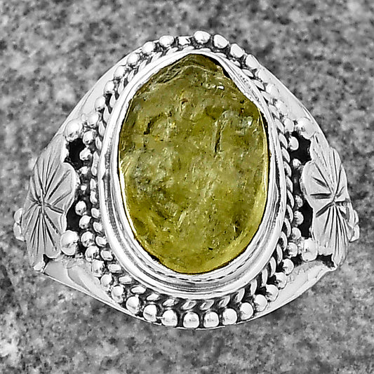 Green Kyanite Rough - India Ring size-7.5 R-1424 SDR208767