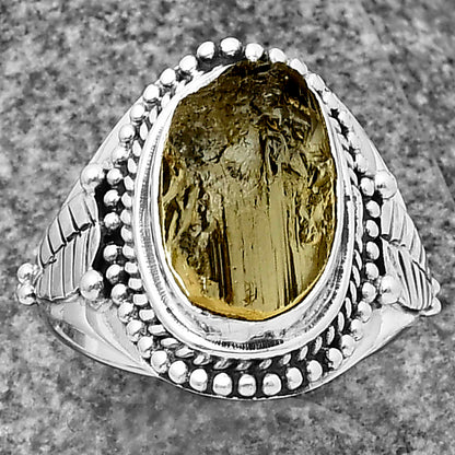 Natural Rare Kornerupine Rough Ring size-7 R-1292 SDR208775