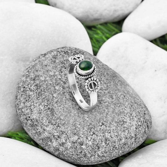 Natural Black Ethiopian Opal Ring size-8 R-1403 SDR208912