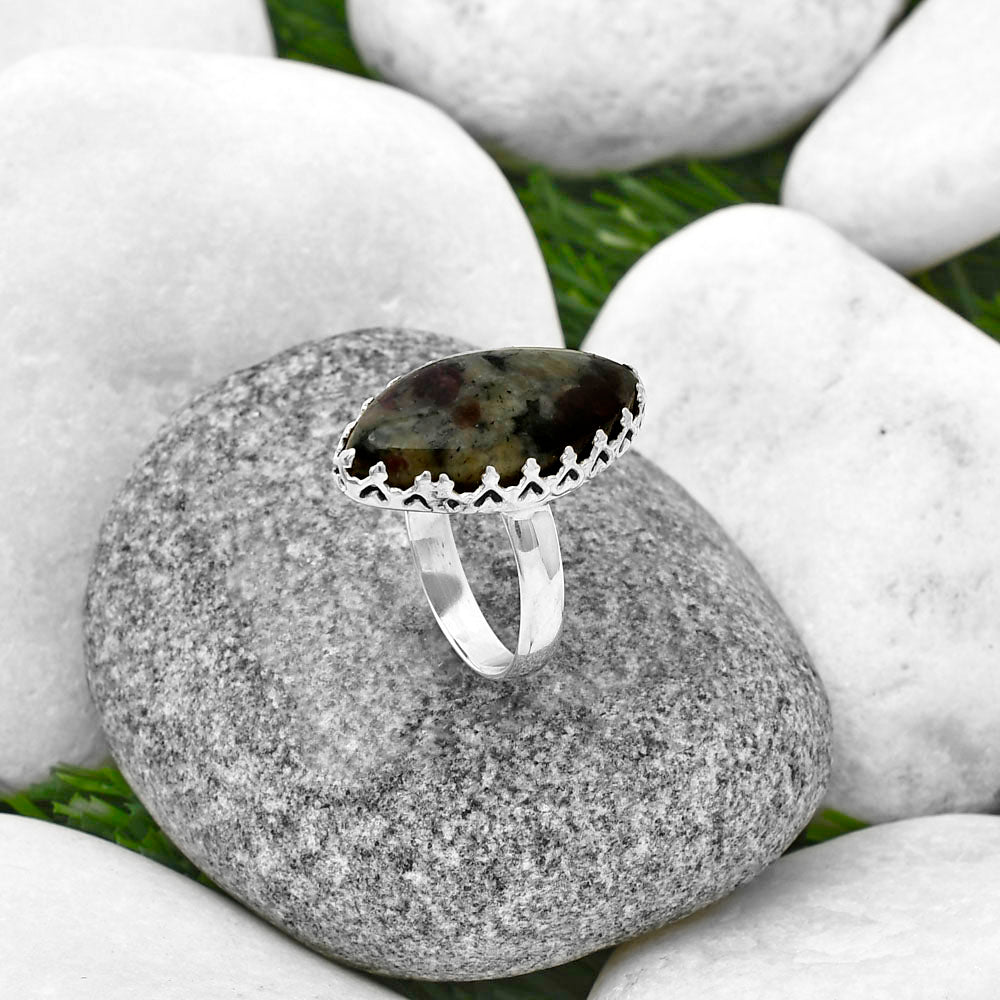 Natural Russian Eudialyte Ring size-8 R-1075 SDR209178