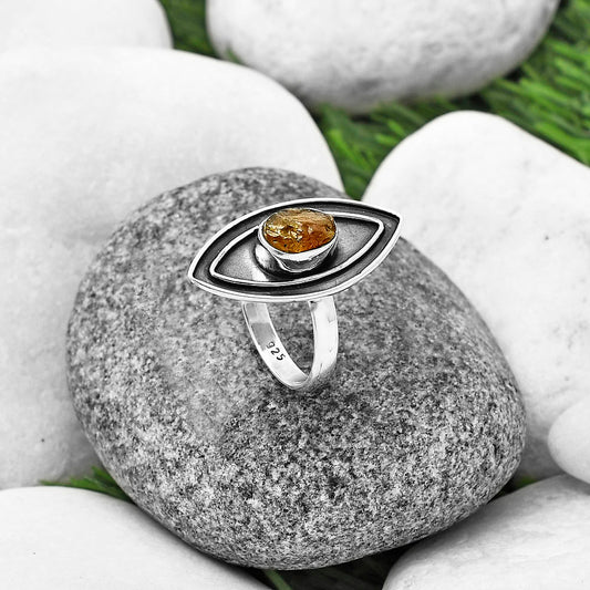 Natural Rare Kornerupine Rough Ring size-7.5 R-1391 SDR209919