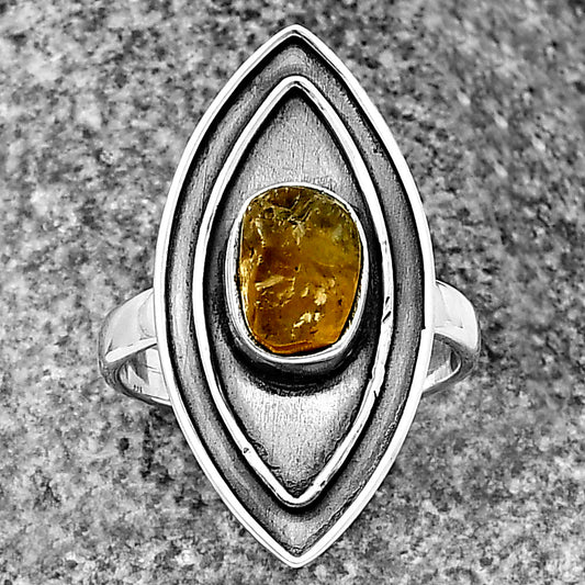 Natural Rare Kornerupine Rough Ring size-6.5 R-1391 SDR209926