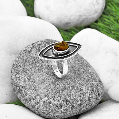 Natural Rare Kornerupine Rough Ring size-6.5 R-1391 SDR209926