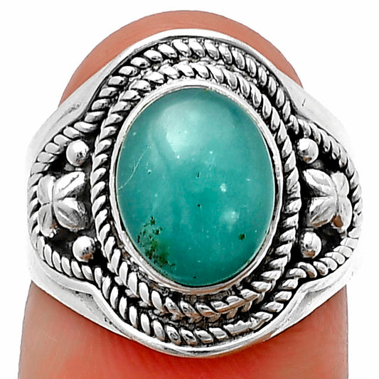 Natural Paraiba Amazonite Ring size-7 R-1312 SDR209950