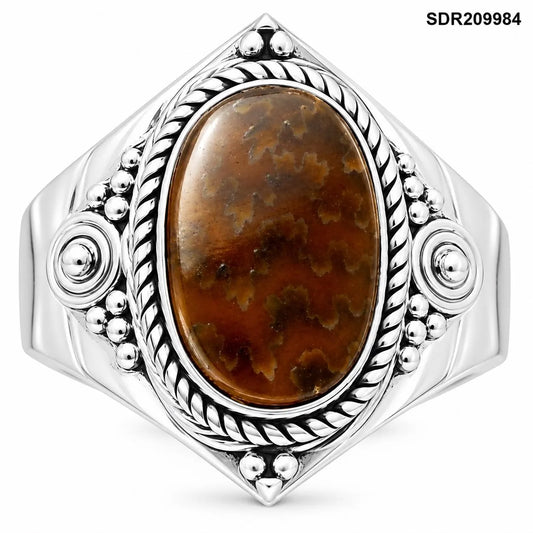 Sutured Ammonite - Madagascar Ring size-7 R-1398 SDR209984