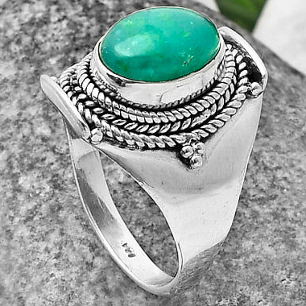 Natural Paraiba Amazonite Ring size-8 R-1397 SDR210027