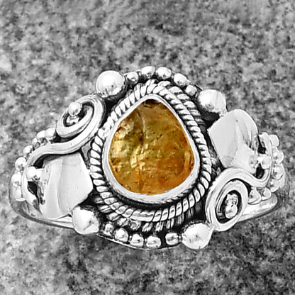 Natural Rare Kornerupine Rough Ring size-8 R-1405 SDR210567