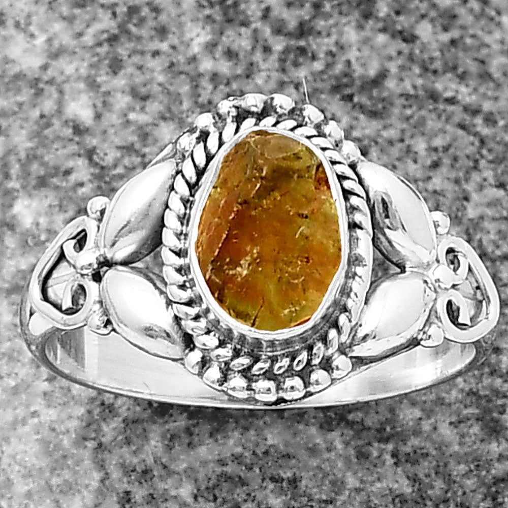 Natural Rare Kornerupine Rough Ring size-8 R-1286 SDR210874