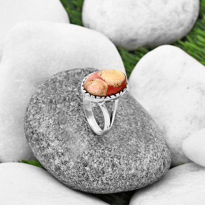 Natural Rhodochrosite Argentina Ring size-9 R-1074 SDR211116