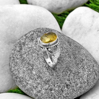 Natural Rare Kornerupine Rough Ring size-7 R-1272 SDR211331