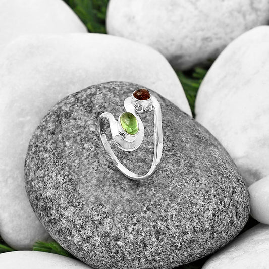 Natural Multi Tourmaline Ring size-6 R-1039 SDR211781