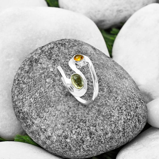 Natural Multi Tourmaline Ring size-7 R-1039 SDR211798