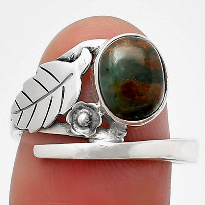 Natural Chrome Chalcedony Ring size-8 R-1410 SDR212725