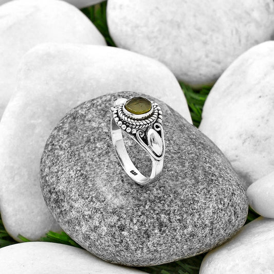 Natural Rare Kornerupine Rough Ring size-8 R-1300 SDR212764