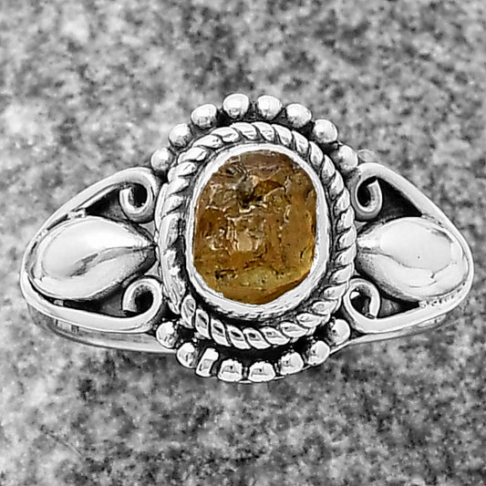 Natural Rare Kornerupine Rough Ring size-7 R-1300 SDR212773