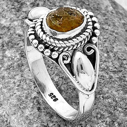 Natural Rare Kornerupine Rough Ring size-7 R-1300 SDR212773