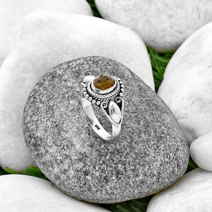 Natural Rare Kornerupine Rough Ring size-7 R-1300 SDR212773