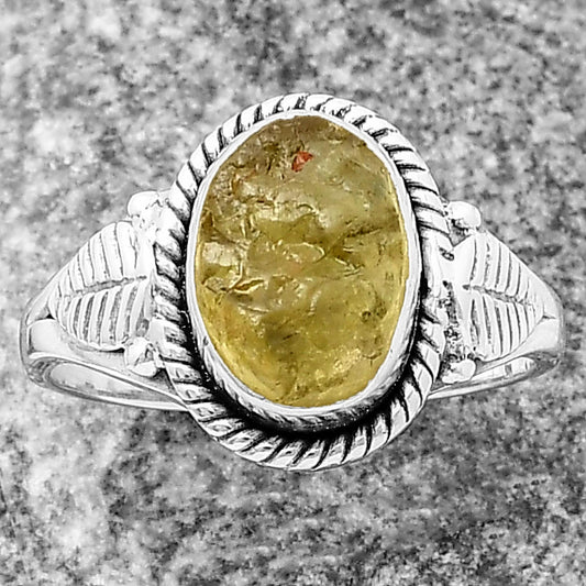 Green Kyanite Rough - India Ring size-8.5 R-1403 SDR212792