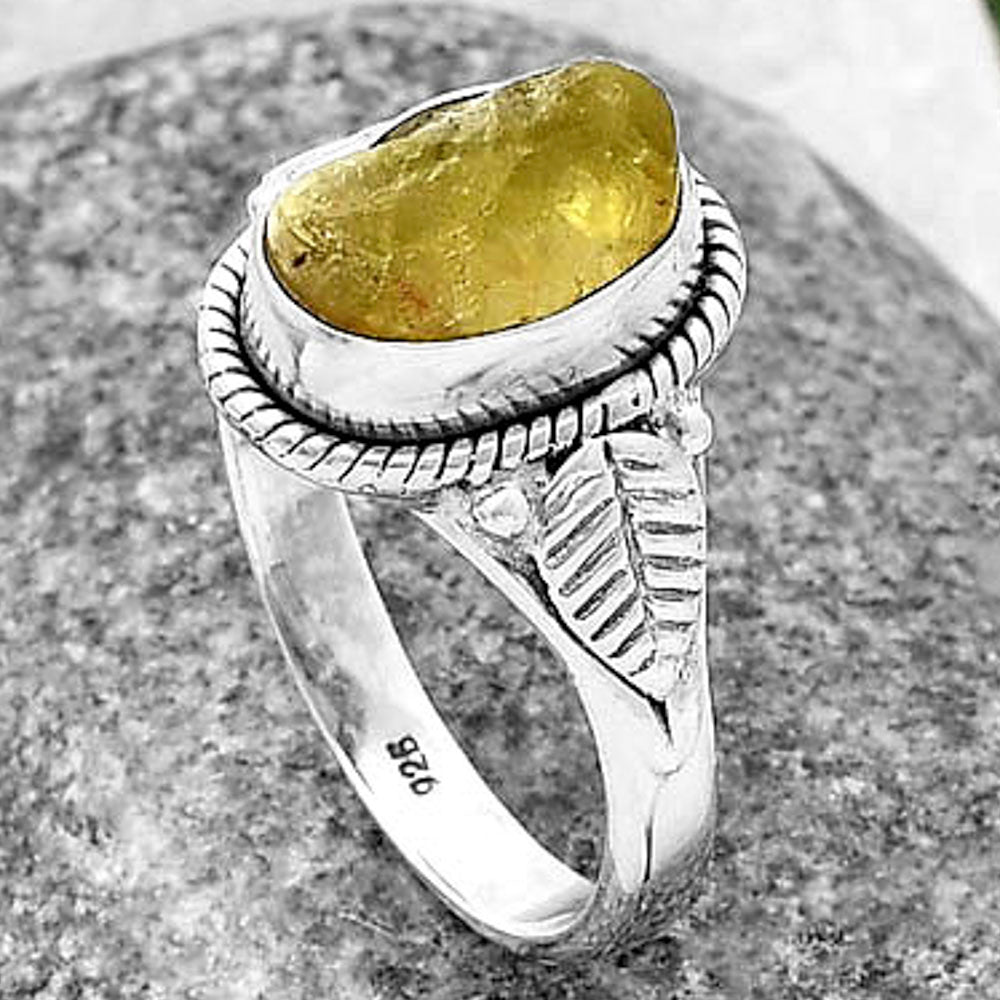 Natural Green Kyanite Rough - India Ring size-9 R-1403 SDR212796