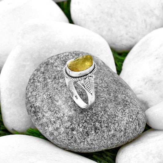 Natural Green Kyanite Rough - India Ring size-9 R-1403 SDR212796