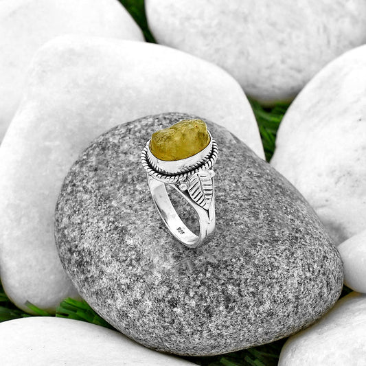 Green Kyanite Rough - India Ring size-7.5 R-1403 SDR212808