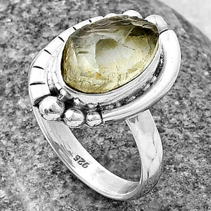 Natural Aquamarine Rough - Brazil Ring size-7.5 R-1407 SDR212827