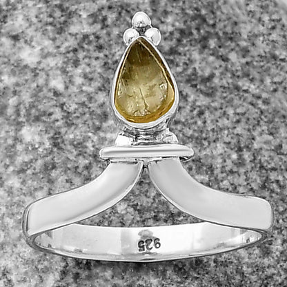 Natural Peridot Rough Ring size-8.5 R-1406 SDR212856