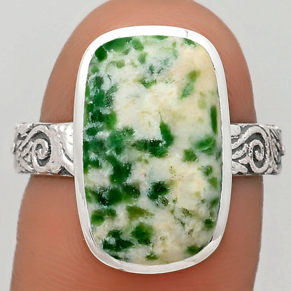 Natural Dioptase Ring size-8 R-1061 SDR213108