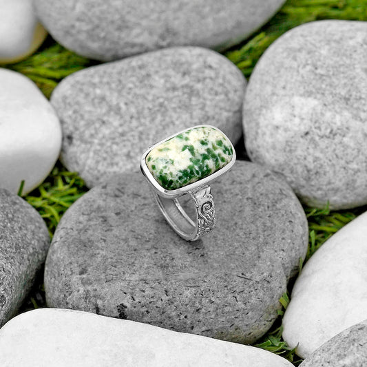 Natural Dioptase Ring size-8 R-1061 SDR213108