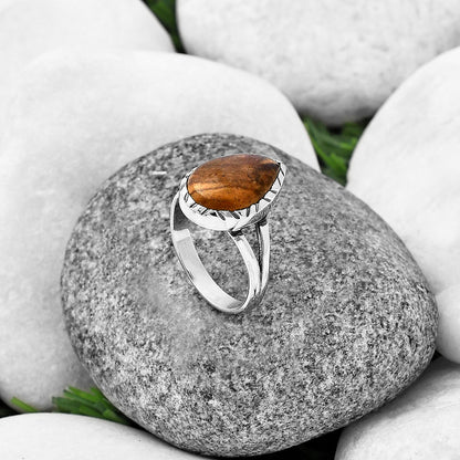 Natural Outback Jasper Ring size-7 R-1074 SDR213221