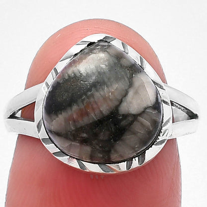 Natural Mexican Cabbing Fossil Ring size-7 R-1074 SDR213245