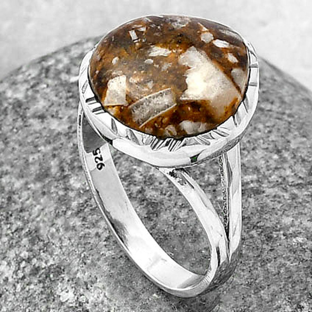 Natural Wild Horse Jasper Ring size-8.5 R-1074 SDR213299